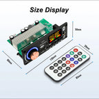 200W DIY Home Digital Amplifier MP3 Decoder Board 100W Audio Power Bluetooth 5.3 FM For Music Subwoofer Speakers Volume Control