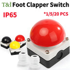 Large Mushroom Head Emergency Stop Button Switch, Waterproof Momentary or Self Locking Push Button for Machine Control