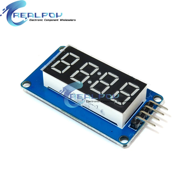 TM1638 / TM1637 4 Bits / MAX7219 8 bit Digital LED Display Module 7 Segment 0.36Inch Clock RED Anode Tube Four Serial Driver