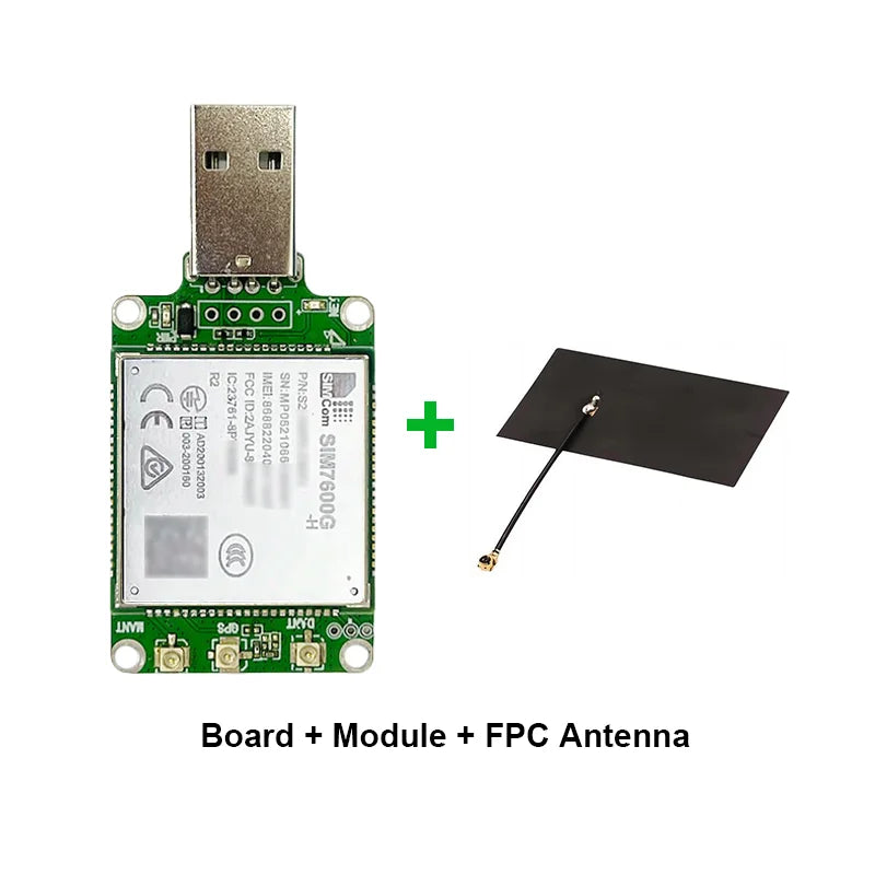 SIMcom SIM7600G-H Global Band Dongle SIM7600E-H USB Dongle Europe Band Modem with Antenna 4G LTE CAT4 Module GNSS Breakout Kit