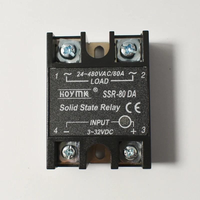 12V 24V Solid State Relay DC to AC SSR Module 230V AC Load 3-32VDC Input for Home SSR-10DA SSR-25DA 40DA 60DA 80DA 100DA 120DA