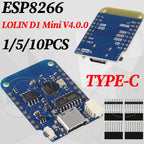 10-1PCS WeMos D1 Mini ESP8266 WIFI Internet of Things Development Board Based ESP-8266 D1 Mini V4.0.0 NodeMCU Lua IOT Board