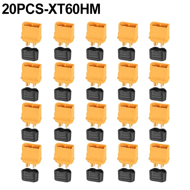 XT60H Plugs Male Female Bullet Connector Wire Cable Connectors Adapter XT60 Power Plug with Sheathfor RC Lipo Battery Airplane