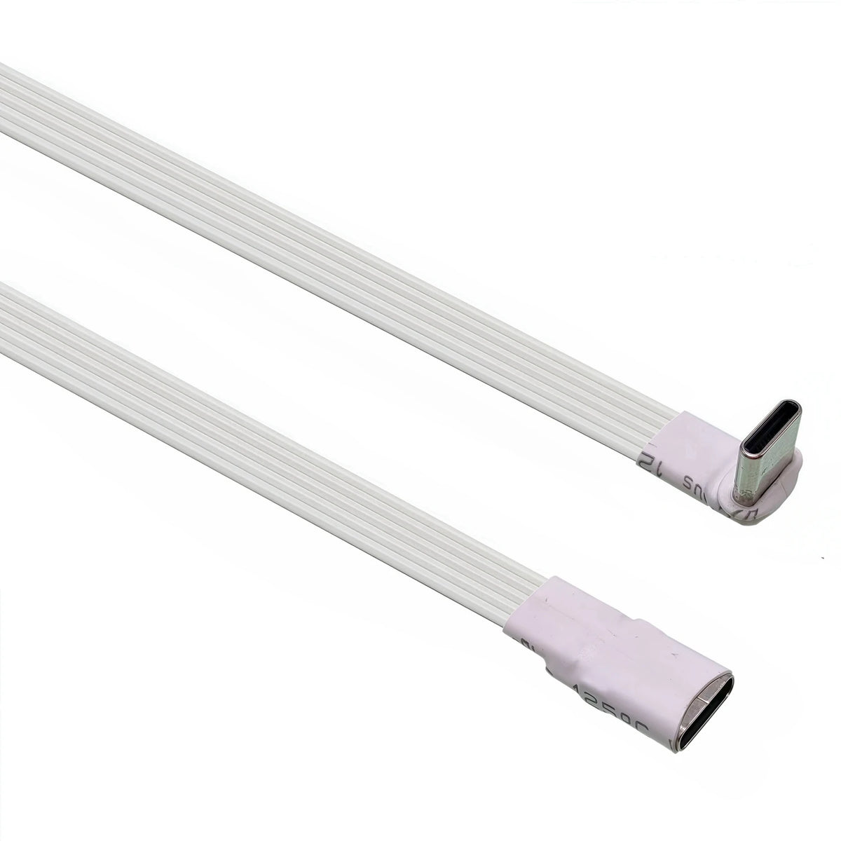 20CM 30CM 10CM 5CM USB 2.0 Type-C Flat Cable Extension FPC Cable USB 2.0 USB-C 90° Up/Down Angled Plug 5CM-1M