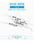 20Pcs 3.6*10 3*10 4*11 Glass fuse Fast/Slow blow 250V 0.5A 1A 2A 3A 3.15A 4A 5A 6.3A 10A 15A with legs F/T type 3.6x10 3x10 4x11