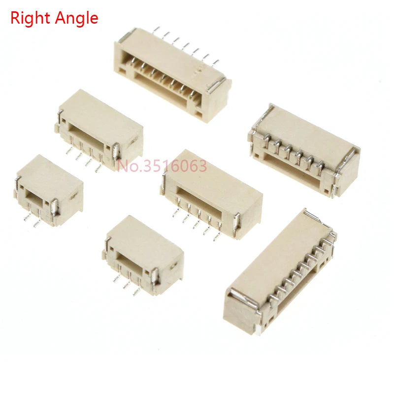 10PCS GH1.25 GH 1.25 1.25mm With lock Connector Socket Pin Header Vertical Horizontal/Right Angle Smd/SMT Jst