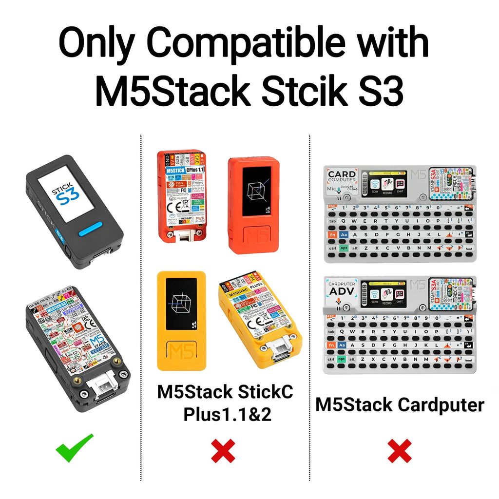For M5Stack StickS3 Dual-Band Module CC1101 433MHz + NRF24L01 Expansion with Bruce Firmware IoT Development PINGEQUA RF Pack S3