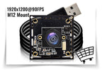 WGWK 1080P 90FPS Global Shutter High Frame Rate Mini USB Camera Module High Speed Aptina AR0234 For High-Speed Motion Capture
