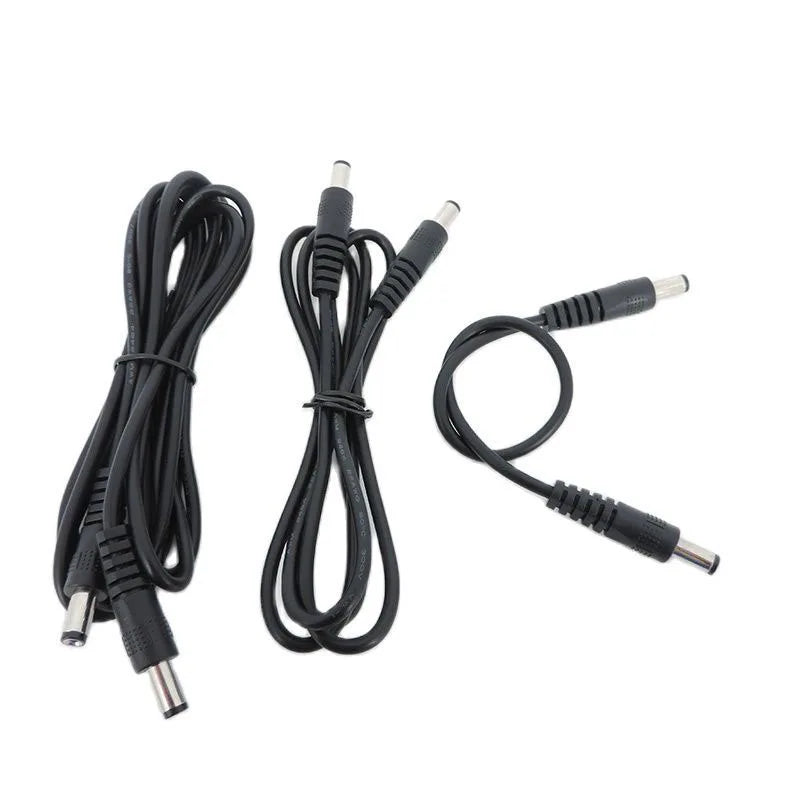 0.5m/1M/2M 12V DC Male To Male plug Power supply M/M Connector Extension cable Plug 5.5mmx2.1mm CCTV camera Adapter Cord 22awg t