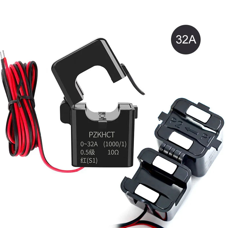 High Stability Split Core Current Transformer Open Type Coil CT AC 32A  63A  100A  500A Clamp Sensor