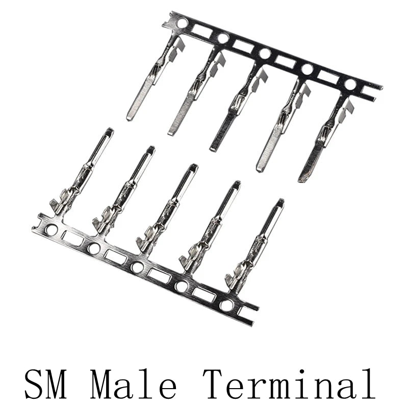 200pcs Electronic Wire Pressing Terminals, XH2.54 PH2.0 CH3.96 VH3.96 KF2510 Dupont SM ZH1.5 JST SH1.0 Connectors Metal Pins