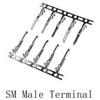 200pcs Electronic Wire Pressing Terminals, XH2.54 PH2.0 CH3.96 VH3.96 KF2510 Dupont SM ZH1.5 JST SH1.0 Connectors Metal Pins