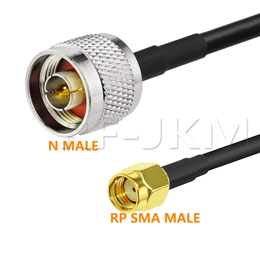 N Type To SMA RPSMA Male Female Connector Crimp for RG58 Coax Extension Jumper Pigtail Cable L16 N To SMA Fast Delivery Brass RF