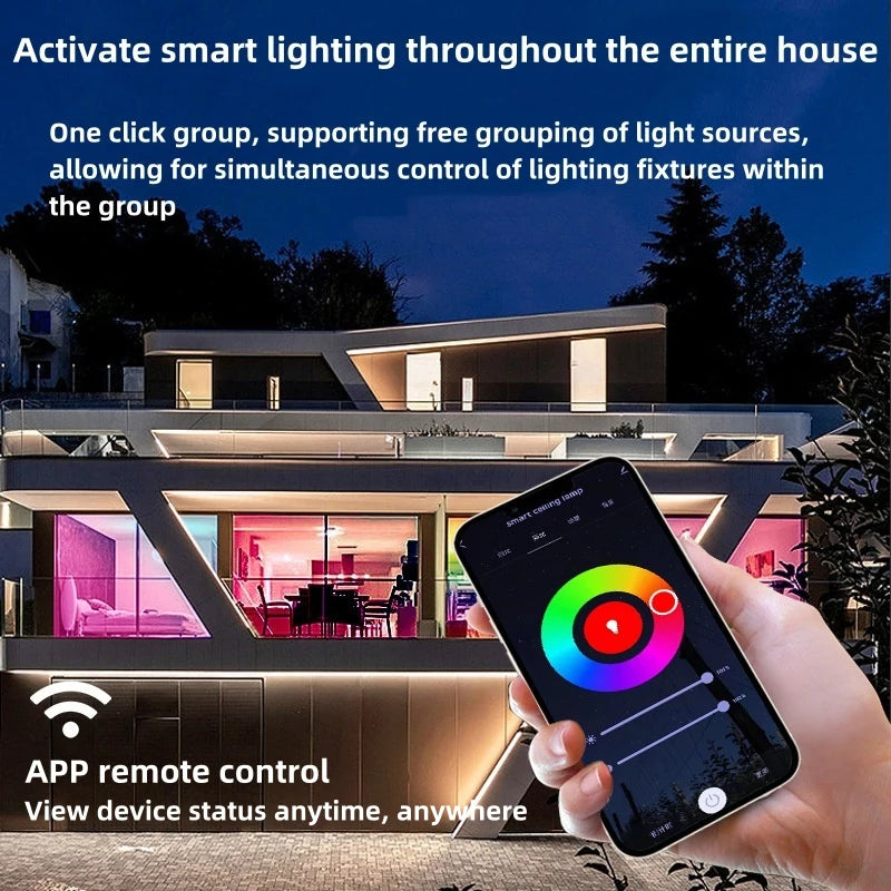 38cm RGB Smart LED Ceiling Light Dimmable Tuya APP Remote Alexa Google Voice Control Living Room Bedroom Home Decor Ceiling Lamp