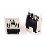 10PCS Mini USB SMT SMD DIP 5 Pin Female Mini Type B Socket Connector Plug Straight DIP Jack Tail Connector Plug-in MINI USB