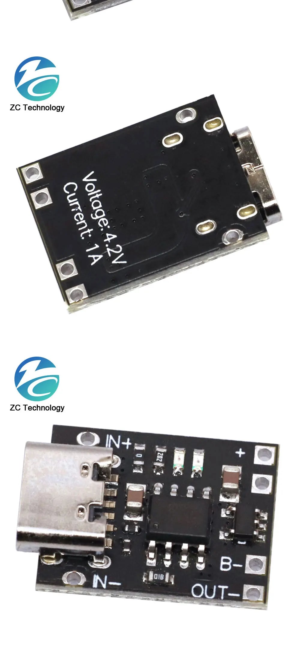 Mini Lithium Battery Charging Module 1A Charging Board TP4056 Module 18650 Charger TYPE-C Interface