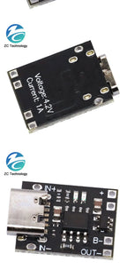 Mini Lithium Battery Charging Module 1A Charging Board TP4056 Module 18650 Charger TYPE-C Interface
