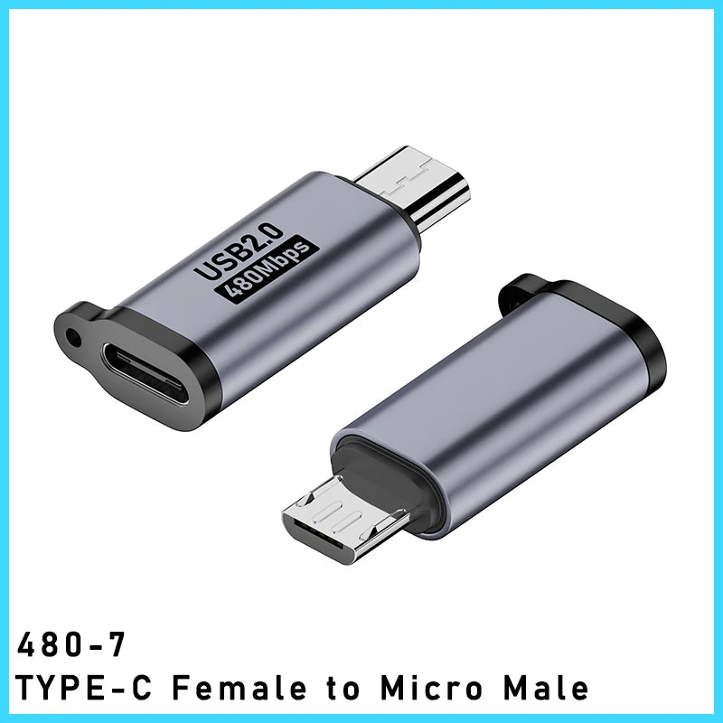 TYPE-C adapter Micro USB Mini USB Adapter lighting Female To Micro Usb Male Converter for Phone Tablet Camera Charging Adaptor