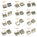 10/30/50PCS USB 2.0 4Pin A Type Female Socket Connector G54 2 Feet 90 Degree Data Transmission Charging