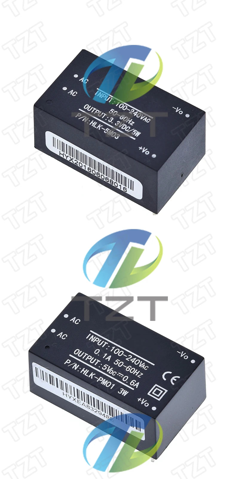 GREATZT HLK-PM01 HLK-PM03 HLK-PM12 AC-DC 220V to 5V/3.3V/12V Mini Power Supply Module Intelligent Household Switch HLK-5M05