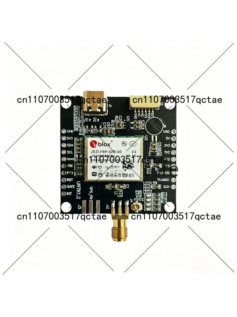 RTK GNSS GPS Receiver Module ZED-F9P with SMA USB Development Board for Drone Navigation Positioning