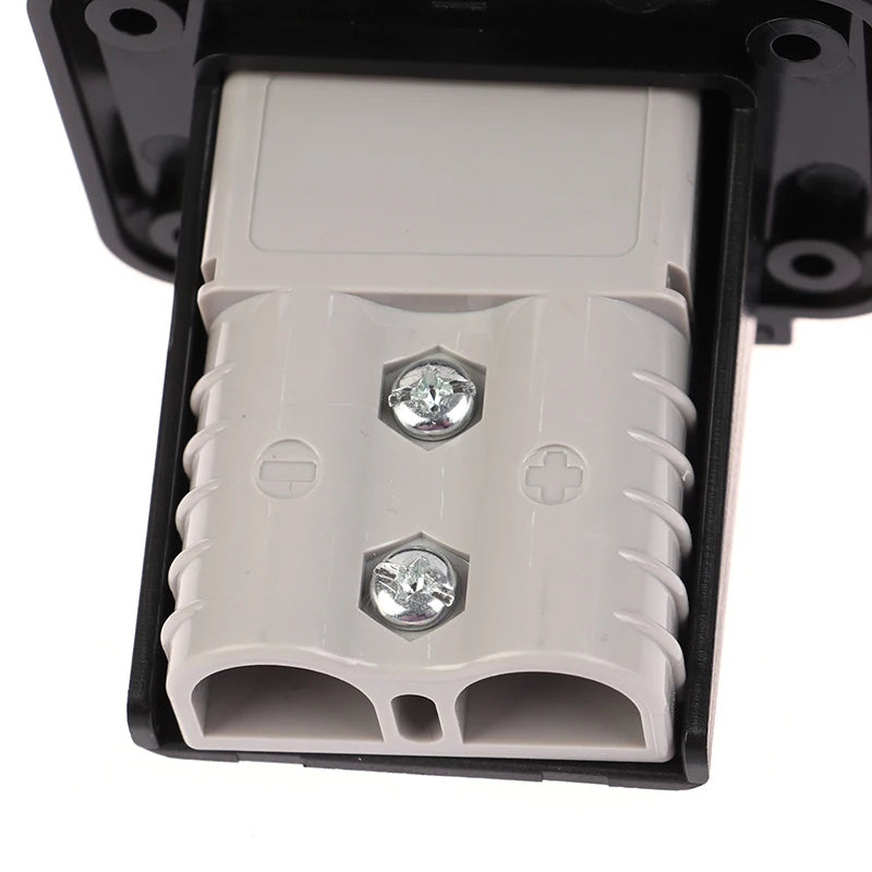 120A Compatible With Anderson Plug Kit Flush Mount Panel Bracket With Cover For Caravan Connector Mount Socket