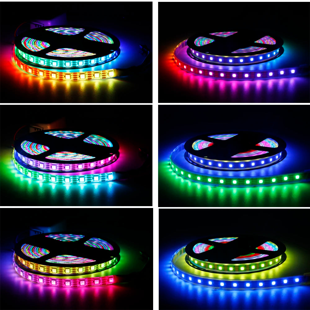 WS2815 Led Strip With14/17/21Keys Controller (WS2812B WS2813 Updated) RGB Individually Addressable Kits 30/60/144 Leds/M DC12V