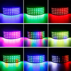 WS2812B Mini LED Digital Flexible Individually Addressable Panel 4X12 48Pixels WS2812IC Module Matrix Screen DC5V