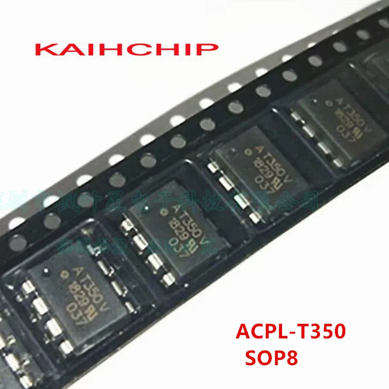 10PCS AT350 ACPL-T350 HCPL-T350 AT350V DIP8 SOP8  Logic Output Optocouplers 2.5A IGBT Gate Drive