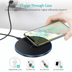 Wireless Charger For iPhone 17 16 15 14 13 Pro Max Induction Fast Charging Pad Dock Station For Samsung S25 S24 Xiaomi Huawei