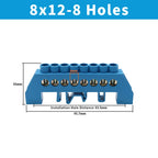 OMCH Terminal Bar 7x10 9x14mm Brass Ground Neutral Block High Conductivity Bridge Connector for Power Distribution Cabinet