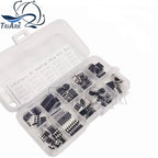 85PCS/lot IC Analog chip kit Box LM358 LM324 JRC4558 NE5532 LM386 TDA2030 TDA2822 LM393 UA741 LM339 Electronic components kit