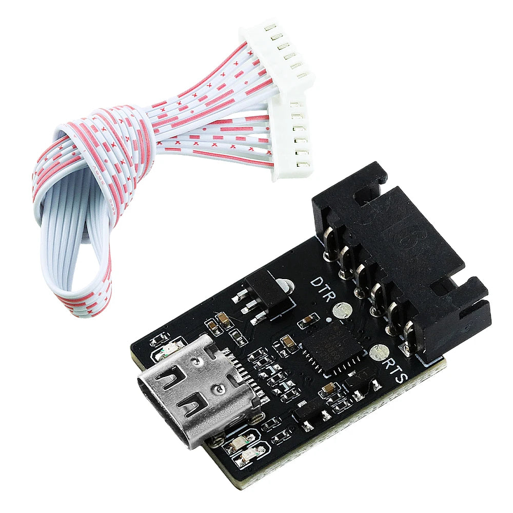 CH9102F CP2104 Downloader Module Chip Program Burning for ESP32 MINI 7Pin TYPE-C USB to UART RS232 RS485 Serial Port Download