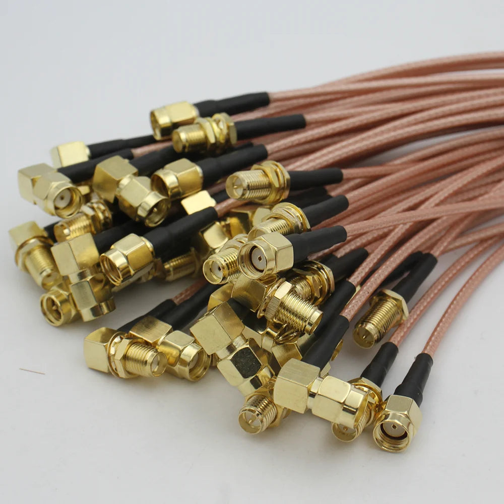 RG316 SMA to SMA / RP-SMA RF Coaxial Cable Male Plug Female Jack Connector Jumper Pigtail Antenna Extension Wire WiFi FPV Radio