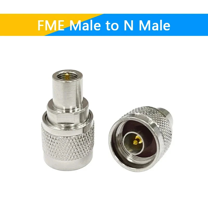 1-10PCS SMA To FME Male Female Straight Connector SMA TNC BNC UHF F FME Male Female To FME Male Female Coaxial RF Adapters Brass