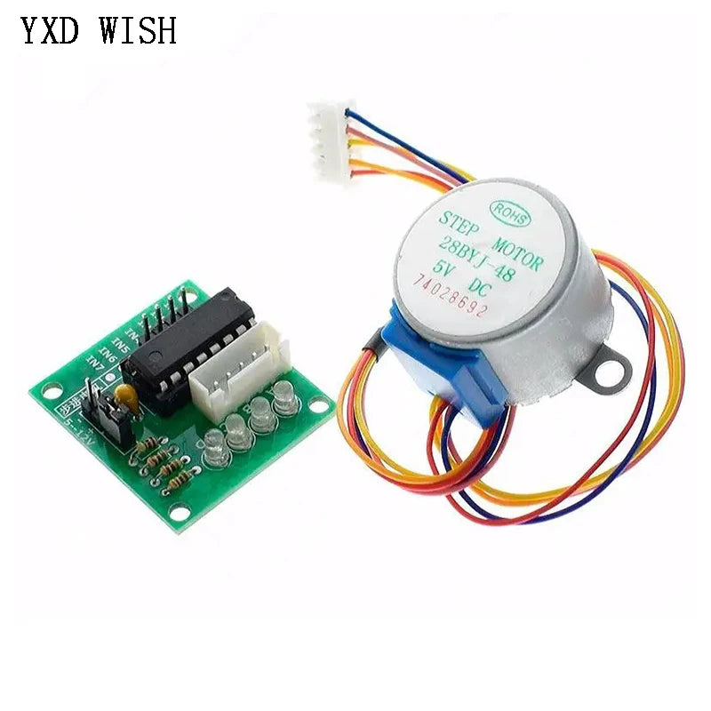 10PCS 28BYJ-48-5V 4 phase Stepper Motor Driver Board ULN2003 For Arduino 8BYJ Motor Driver + ULN2003 Board DIY Kit
