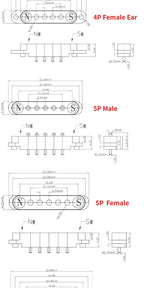 1/5Set 2A DC Magnetic Pogo Pin Connector 2Pin 3Pin 4 5 6 7 8 9 Pin Pogopin Male Female Spacing 2.5/2.80mm Spring Loaded Socket