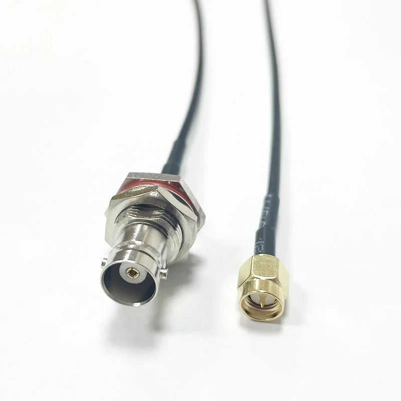 High Quality SMA Male To BNC Female Jack Big Bulkhead Pigtail Cable Adapter RG174 Wholesale