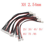 5Pcs XH 2.54mm JST Male to Female Connector 2S 3S 4S 5S 6S 7S 8S Lipo Balance Wire Extension Charged Cable Lead Cord