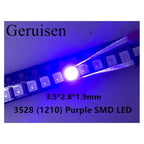100pcs 3528 1210 5050 5730 1206 0603 0805 0402 LED SMD light emitting diode white red blue green yellow orange Kit 5colour