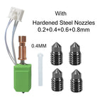 Full Metal Hotend For kobra s1 hotend upgraded 200k Thermistor 2.0 Version Hotend For Kobra S1/S1 Combo 0.2/0.25/0.4/0.6/0.8mm