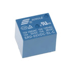 10 Pieces SRD 05VDC SL C 5Pin Power Relay 5V DC SPDT PCB Type Blue