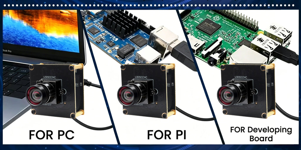 ELP 1200P 2.3MP Global Shutter USB 3.0 Camera Module High Speed 120fps 200fps Color Webcam UVC Plug and Play Industrial Camera