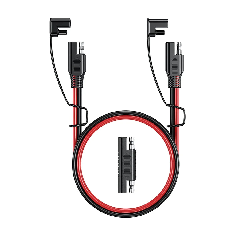 SAE to SAE Extension Cable Solar Plug Cord 16AWG Waterproof for Car Batteries