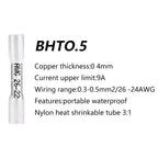 10-200pcs Heat Shrink Butt Connectors AWG 24–10 Butt Splice Insulated Waterproof Electrical Automotive Wire Crimp Terminals