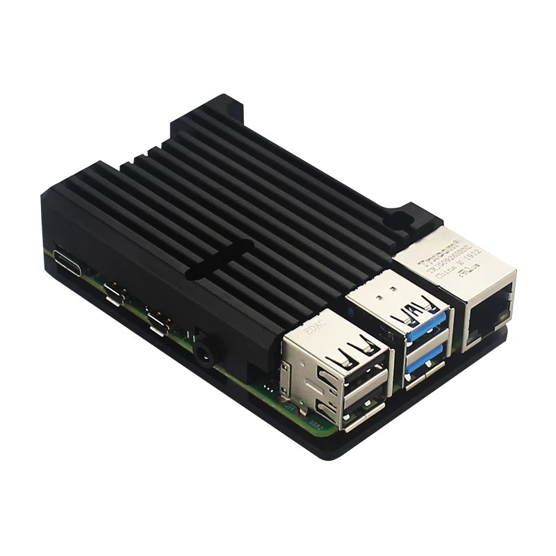Aluminum Case for Raspberry Pi 4 Model B Armored Shell Passive Cooling Radiator Optional Dual Fan Cooler for Raspberry Pi 4