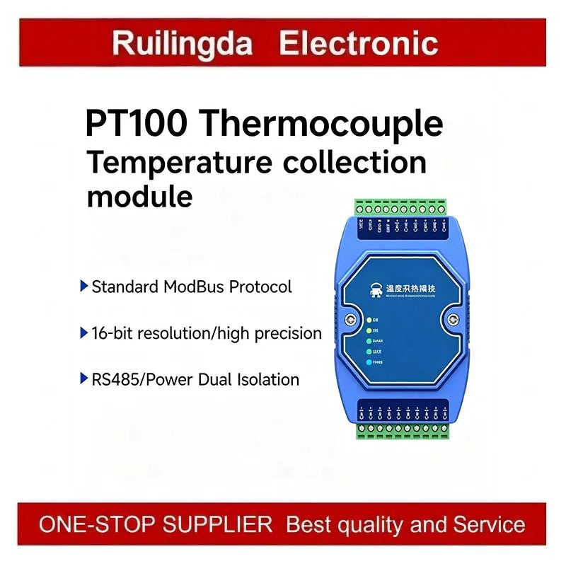 Industrial I/O Networking Module AI/AO/DI/DO 4-20mA 0-20mA, RJ45 RS485 Modbus TCP/RTU Gateway with OLED Display, DC 8-28V Powere