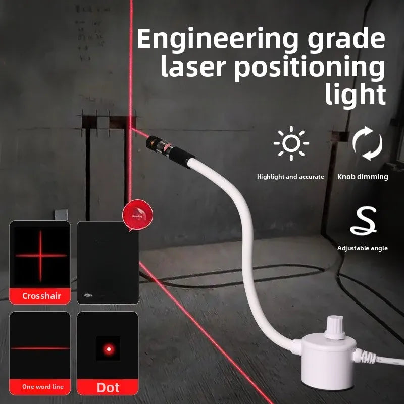 USB Laser Positioning Light Adjustable Red Green with Magnetic Base DC5V Line Cross for Cutting Sewing Machine Accessories