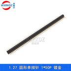 1x40P 1.27mm 2.0mm 2.54mm Round Hole Male Tin Gold Female Pin Header Single Row 0.1" Breakable PCB IC Crystal Transistor Socket