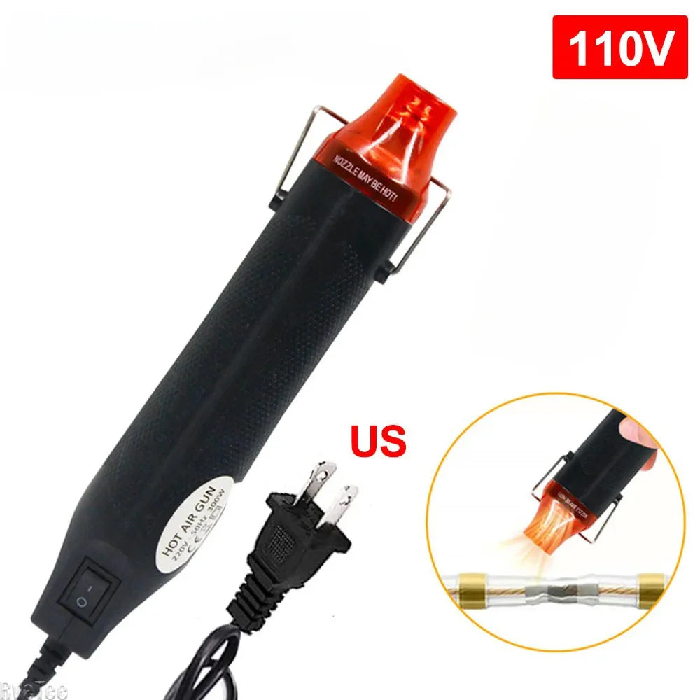 Handheld 300W Mini Heat Gun, Multi‑Function Electric Hot Air Tool, Compact Heater for DIY Embossing and Shrink Wrapping Work